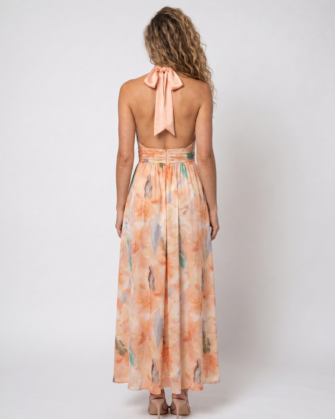 Valnera™| Vestido Maxi Melocotón