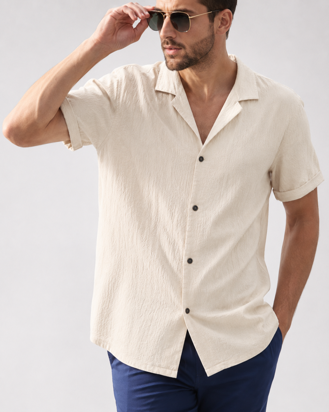 Valnera™| Camisa de Lino de Manga Corta
