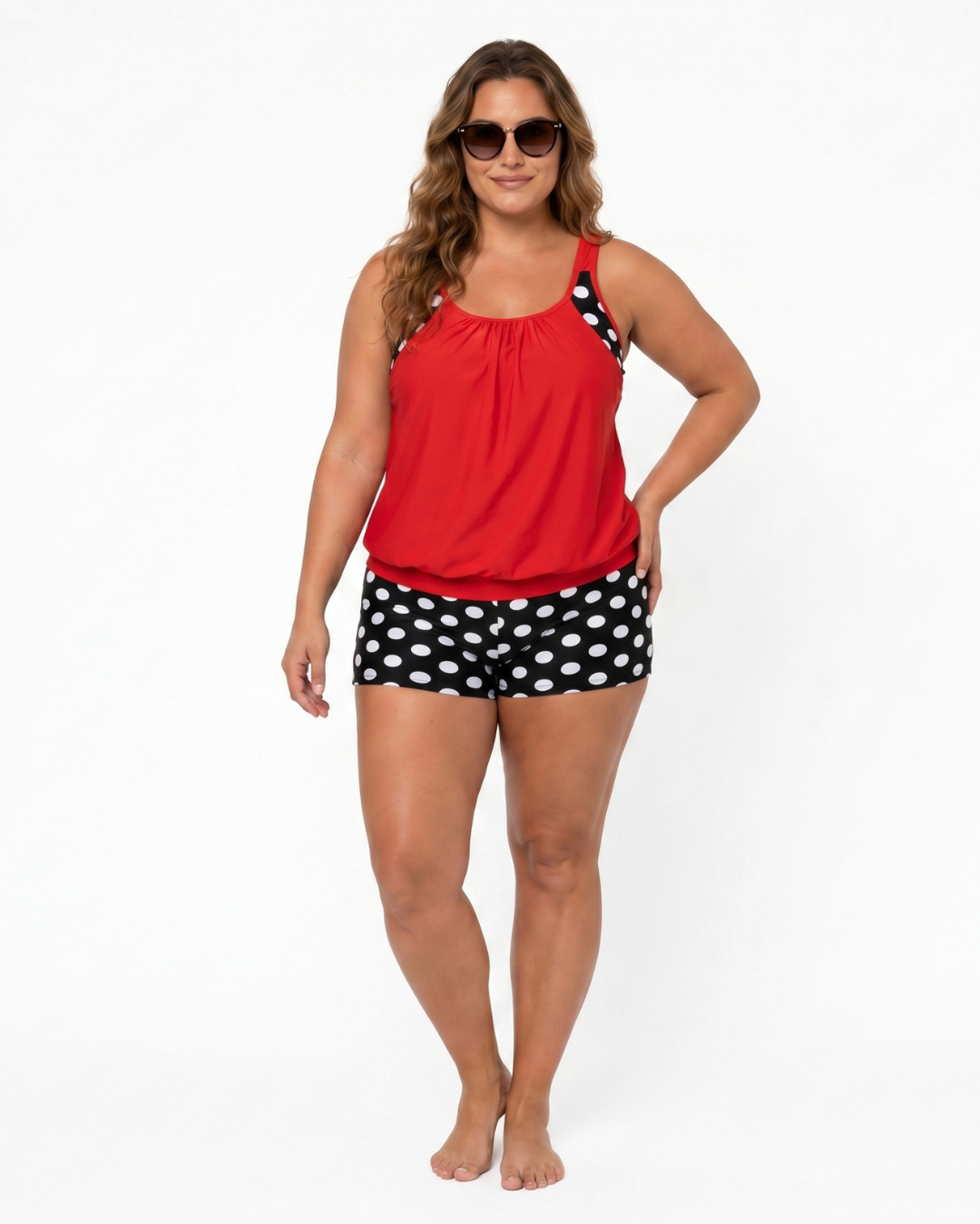 Valnera™| Conjunto de bikini de dos piezas para mujer con lunares