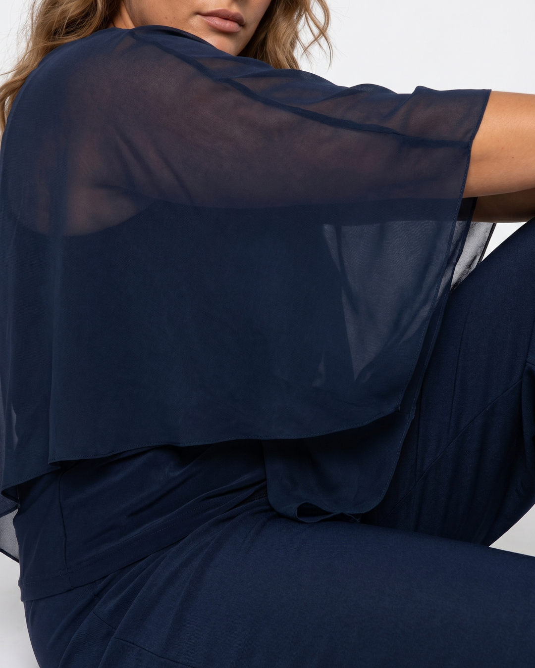 Valnera™| Conjunto Elegante Montéline de Pantalón Ancho y Top Manga Murciélago