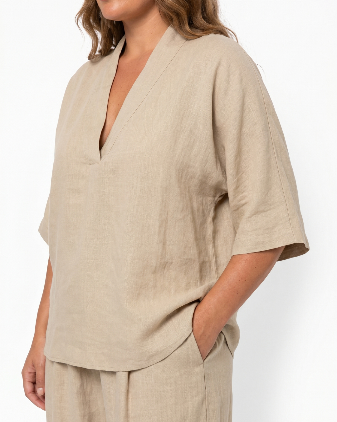 Valnera™| Conjunto de Lino de Manga Corta y Pantalón Ancho