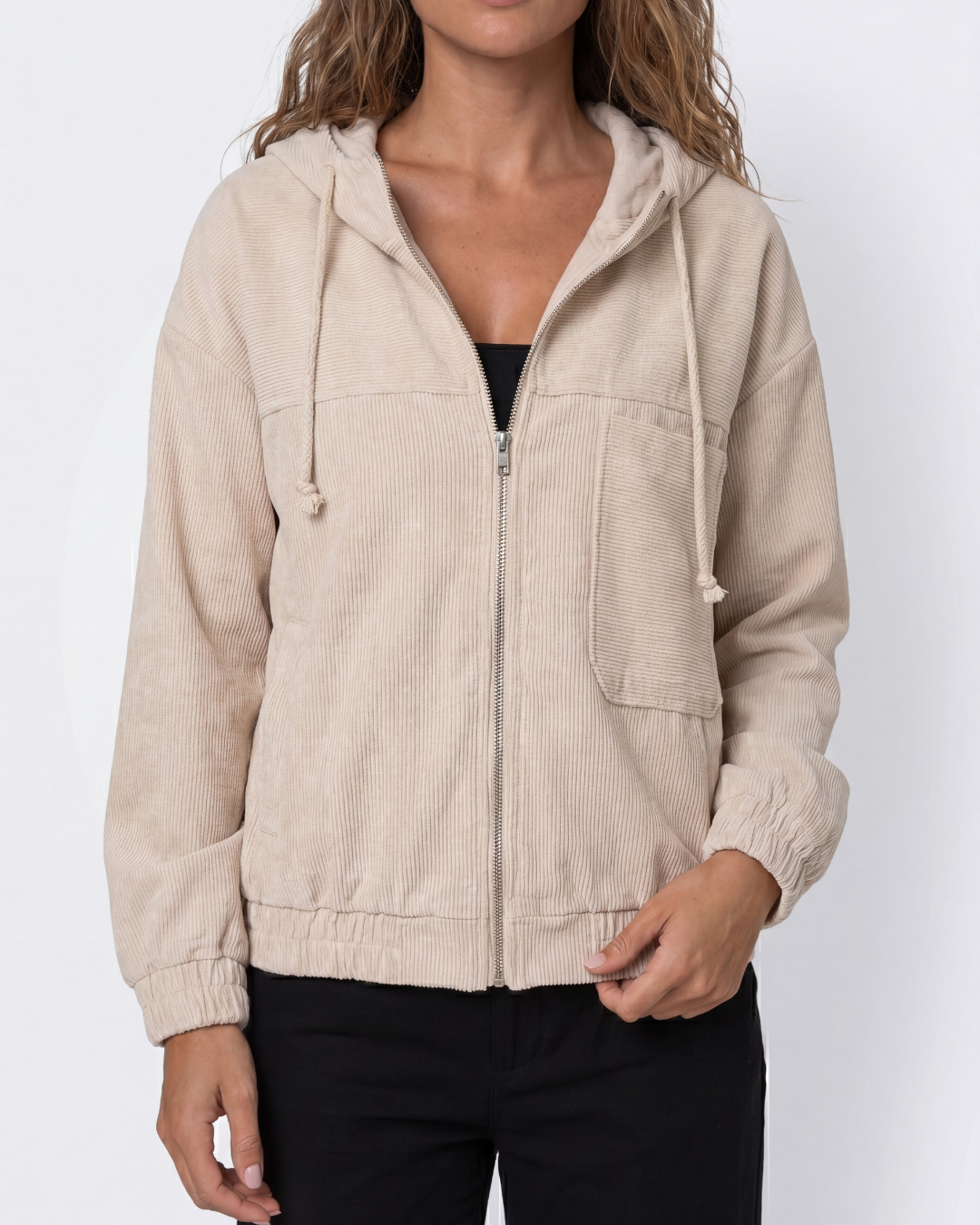 Valnera™| Sudadera de Pana con Capucha y Cremallera