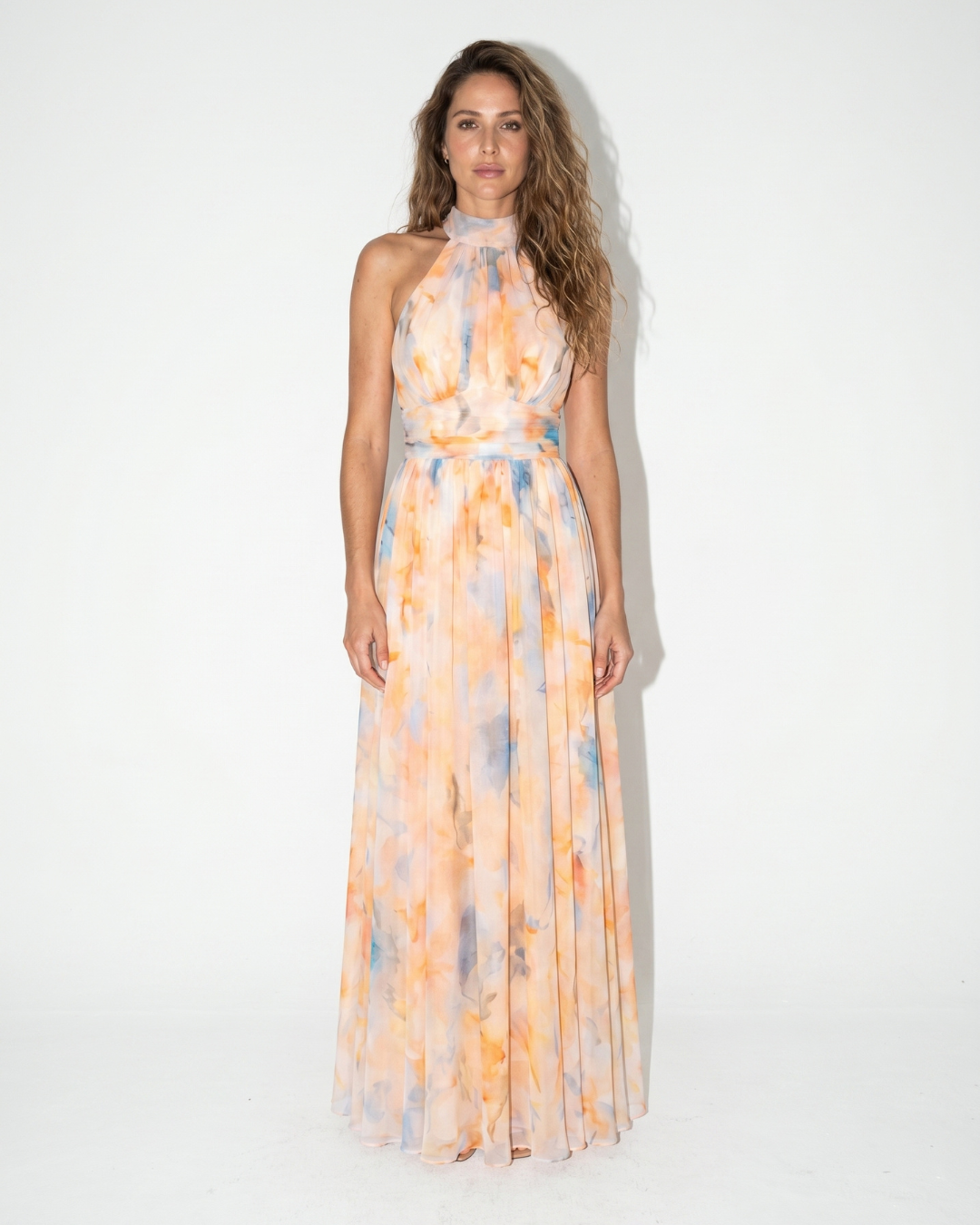 Valnera™| Vestido Maxi Melocotón
