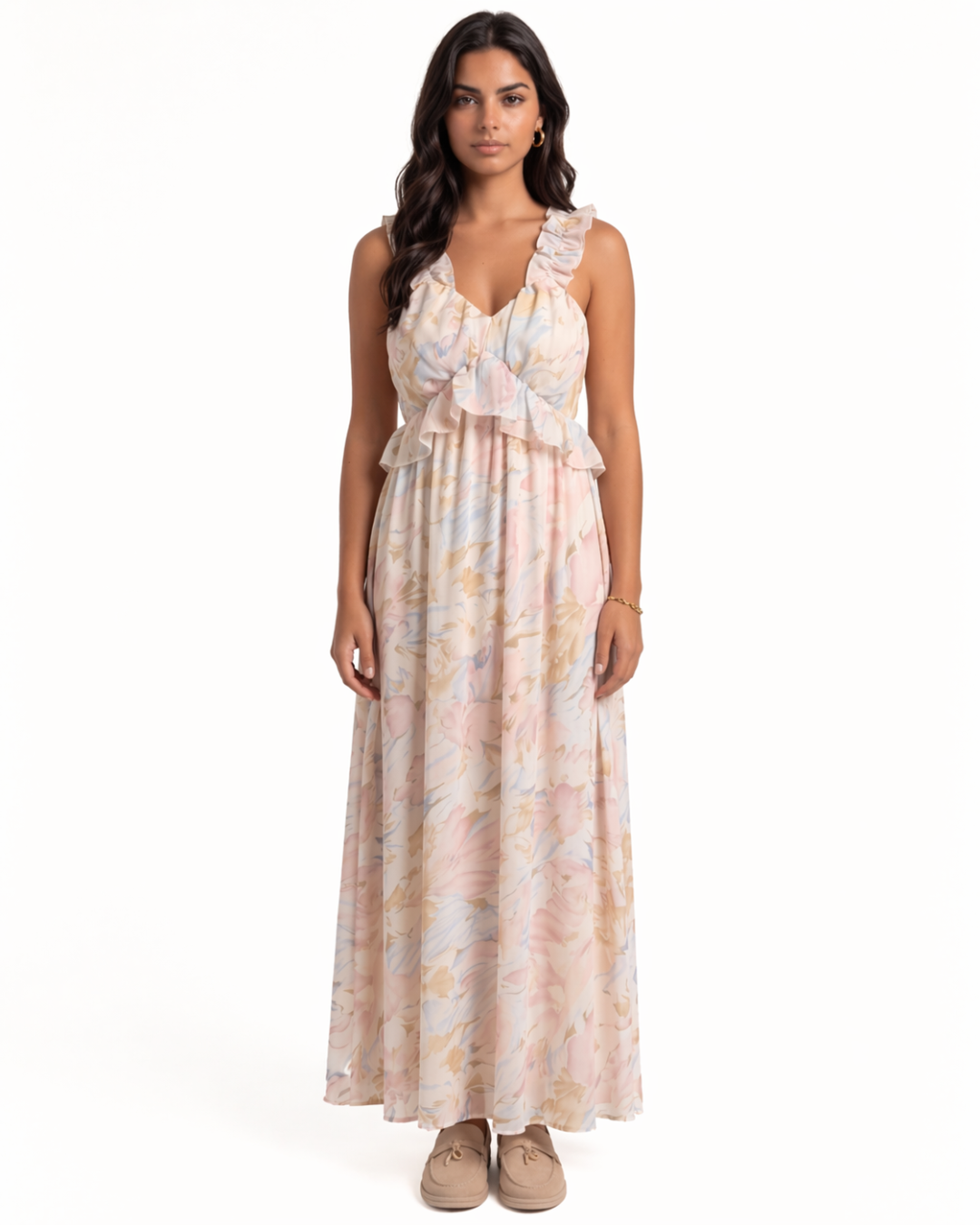 Valnera™| Vestido Floral Largo