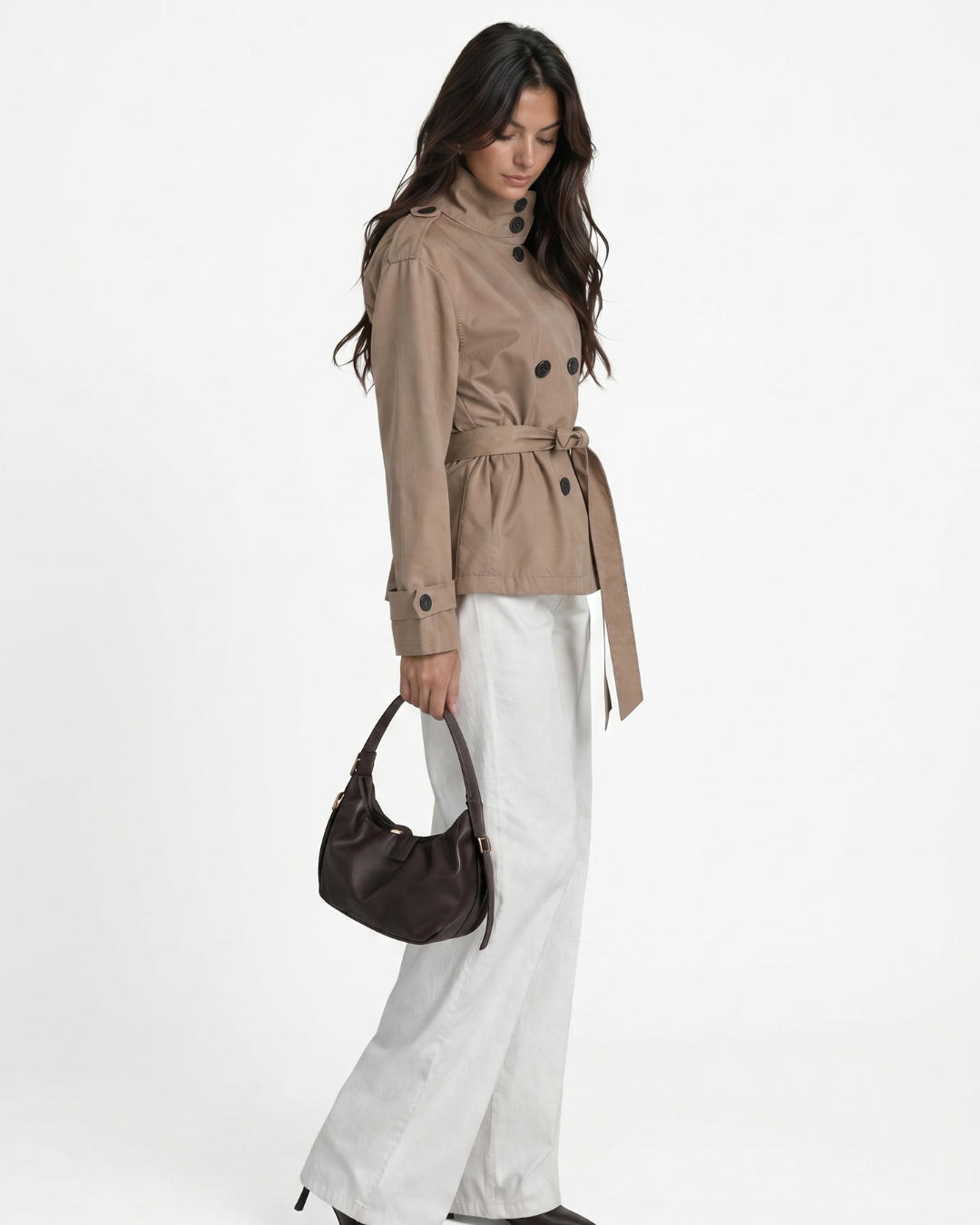 Valnera™| Gabardina Beige Caramelo