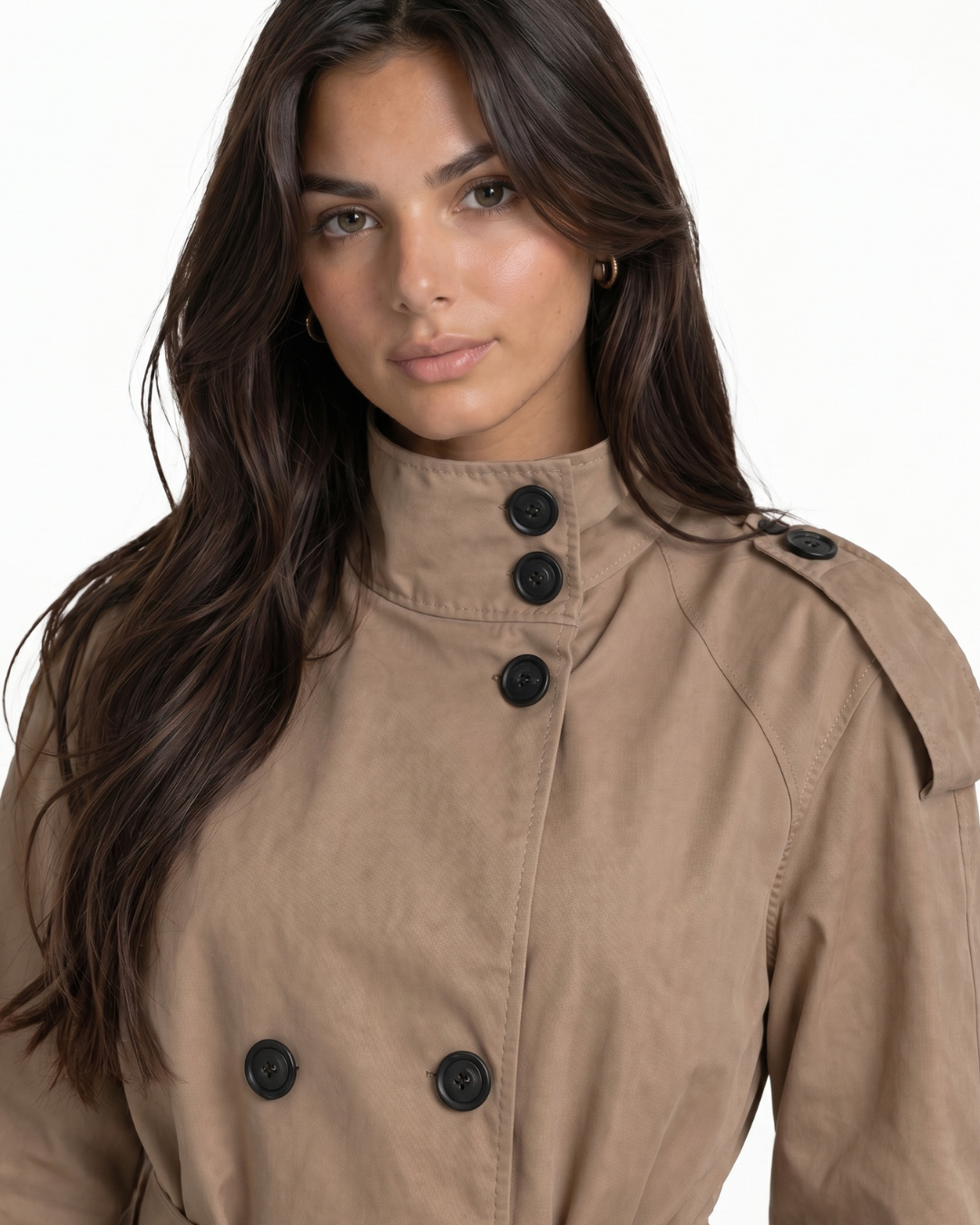 Valnera™| Gabardina Beige Caramelo